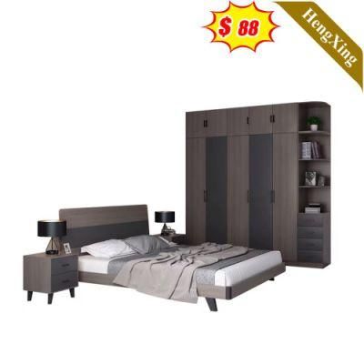 Modern Chinese Beds Mattress Wardrobe Office Dining Home Kitchen Cabinets Hotel Bed Wooden Bedroom Furniture Sets