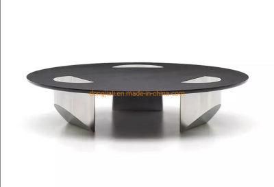 Modern Glass Living Room Coffee Table Round