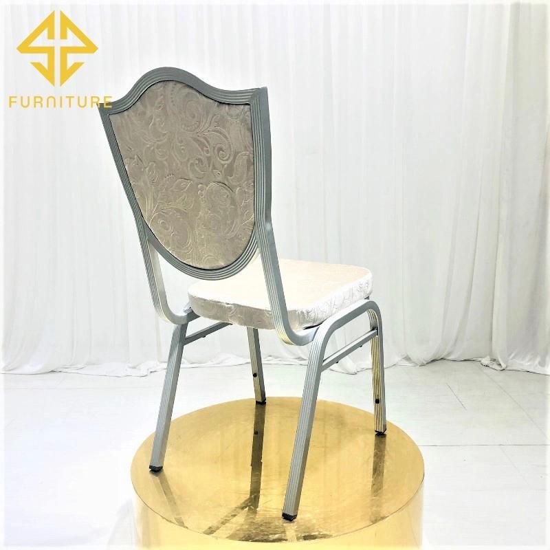 2021 Top Sale Iron Chair Modern Hotel Furniture Cheap Used Stacking Banquet Chair