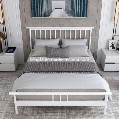 Student Dormitory Modern Bedroom Home Furniture Iron Double Bed