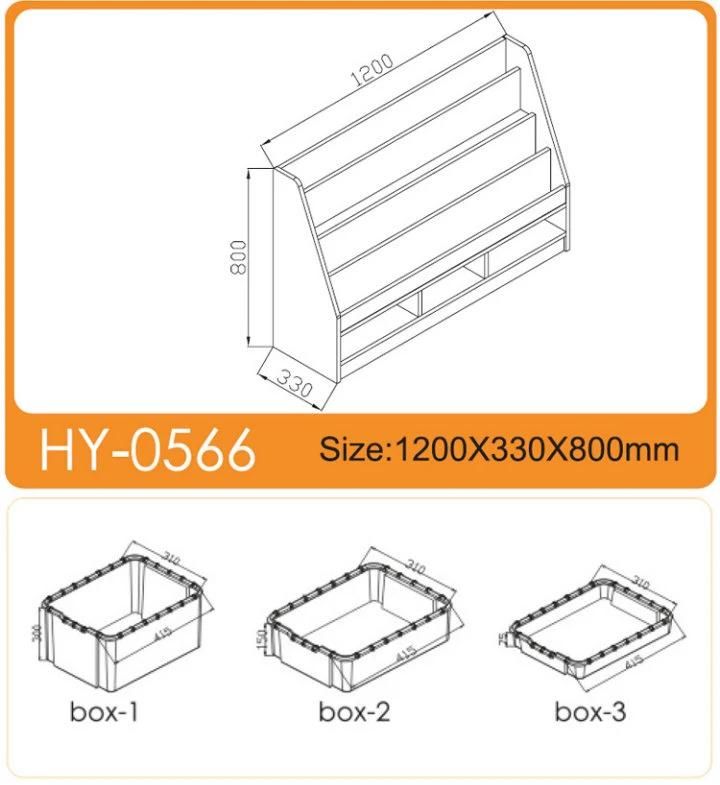 Wood Kids Furniture/Children Toy Storage Shelf