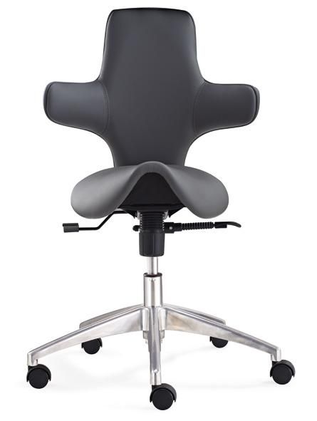 Hy6033 Best Selling Black PU Leather Revolving Office Chair with Backrest