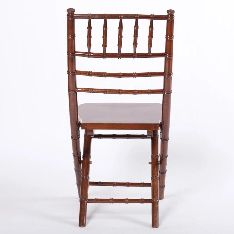 Cheap Locust Tree Wood Folding Chiavari Chair