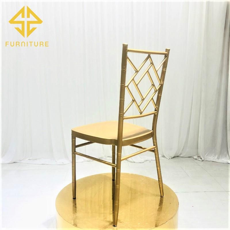 Sawa Cheap Gold Metal Chairs for Event Wedding Banquet