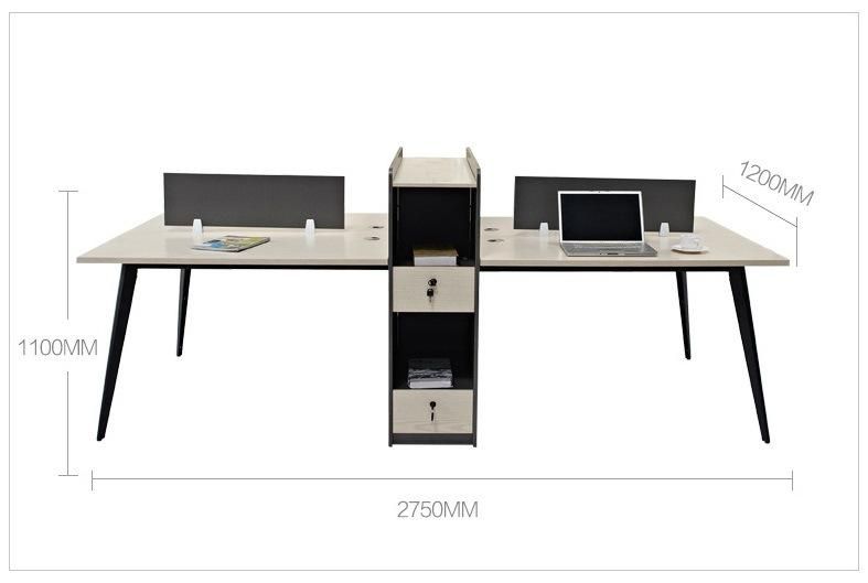 Modern Office Furniture Table Combination Four Screen Partition Panel Furniture