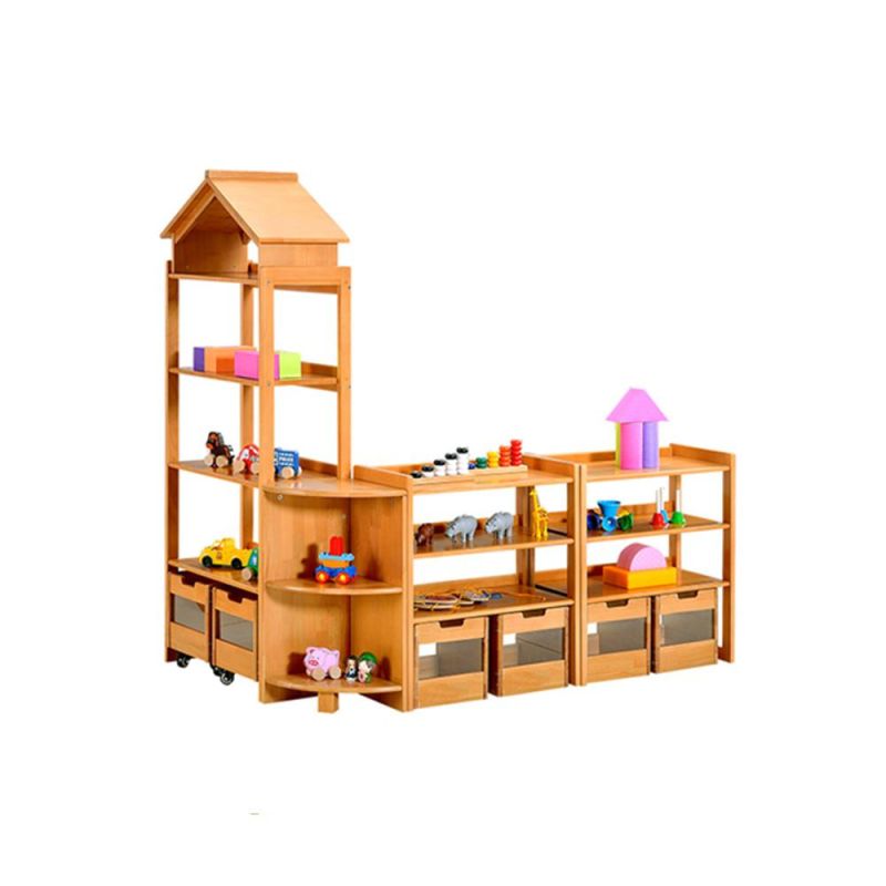 Modern Combination Cabinet for Kinderargen School Furniture Children Display Cabinet, Playroom Furniture Toy Cabinet, Daycare Furniture Kids Cabinet