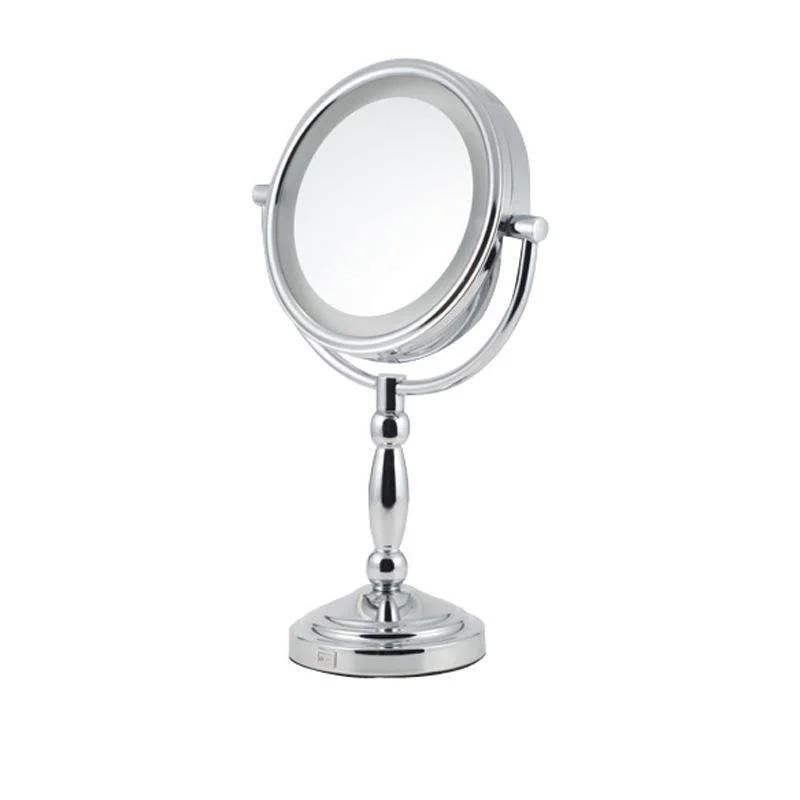 Modern Double-Sided 5X 10X Magnification LED Touch Makeup Vanity Mirror