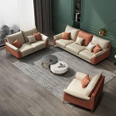 Commercial Italian Modern Furniture Design L Shape Fabric Sofa Set