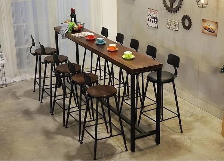 Classic Design Black Metal Bar Stool Restaurant Bar Chair for Sale