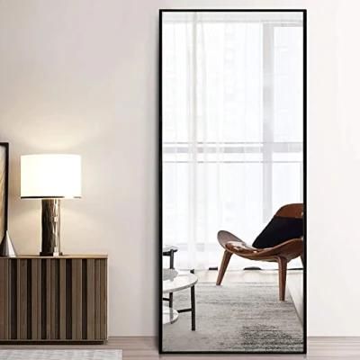 Hotel Full Length Bathroom Vanity Bronze Silver Black Color Stainless Steeel Metal Framed Mirror