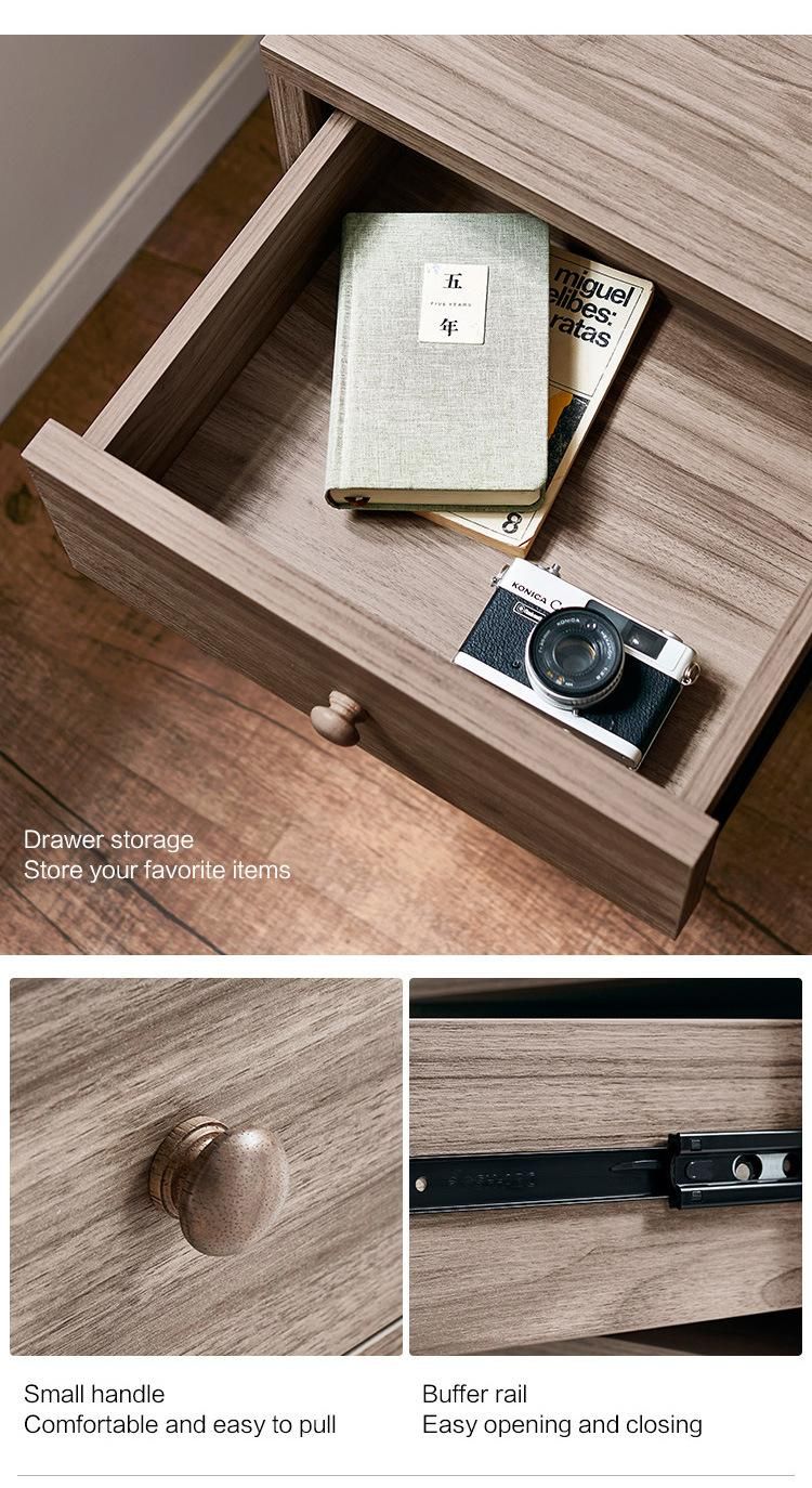 Furniture Modern Furniture Cabinet Living Room Furniture Home Furniture Bedroom Simple Mini Bedside Table Solid Wood Color Storage Corner Side Table Cabinet