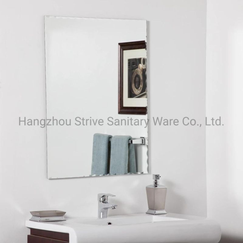 Modern Bathroom Mirror Factory Wholesale Silver Frameless Glass Wall Mirror