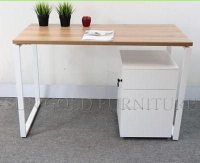 Simple Design Desk with Movable Cabinet Wood Computer Desk (SZ-OD197)