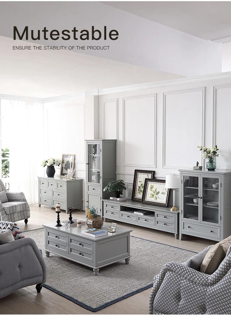 Furniture Modern Furniture Cabinet Living Room Furniture Home Furniture Modern Design Solid Wood Gray Nordic Living Room Furniture TV Stands Cabinet