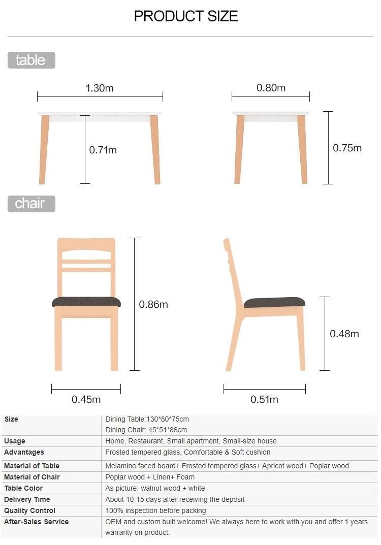 Furniture Modern Furniture Kitchen Cabinets Home Furniture Top Banquet Dining Table and Chairs Set Modern 6 Seats Solid for Dining Room Furniture