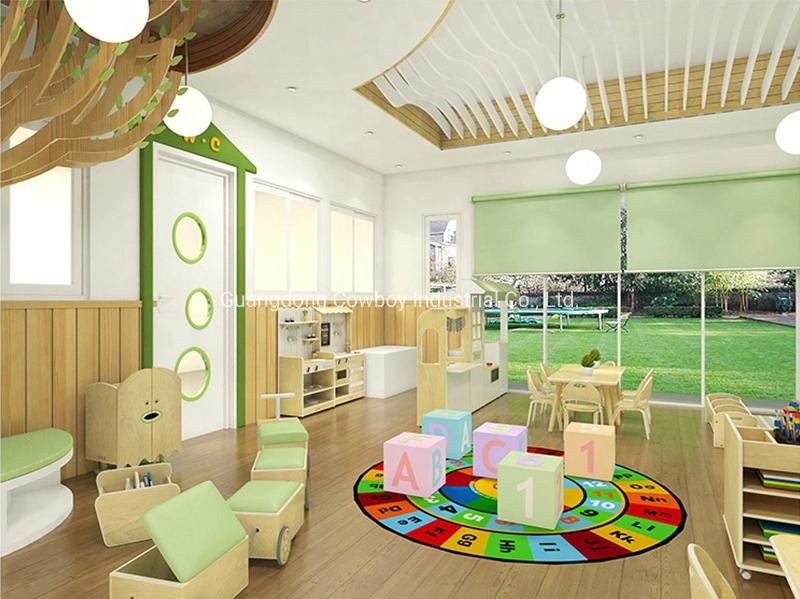 Cowboy Modern Kids Storages Cabinet Kids Table and Chairs Furniture for Preschool Classroom