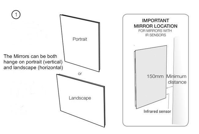 5mm Wall Mounted Backlit Bathroom Mirror with Ce Certificate