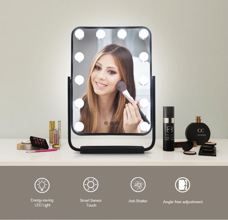 Home Product Dimmable Bulbs Table Hollywood Makeup Mirror