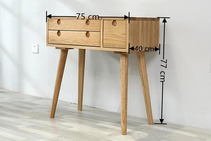 Nordic Storage Dressing Table Simple and Modern Solid Wood Dressing Table 0037