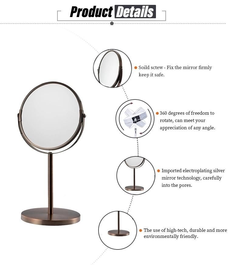 Magic Standing Makeup Artist Fancy Round Mirror 2019 Make up Cosmetic Face Magnification 360 Mirror 5X (SE-104B)