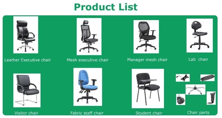 Modern Good Quality Leather Back Fixed Armrest Meeting Office Chair Furniture