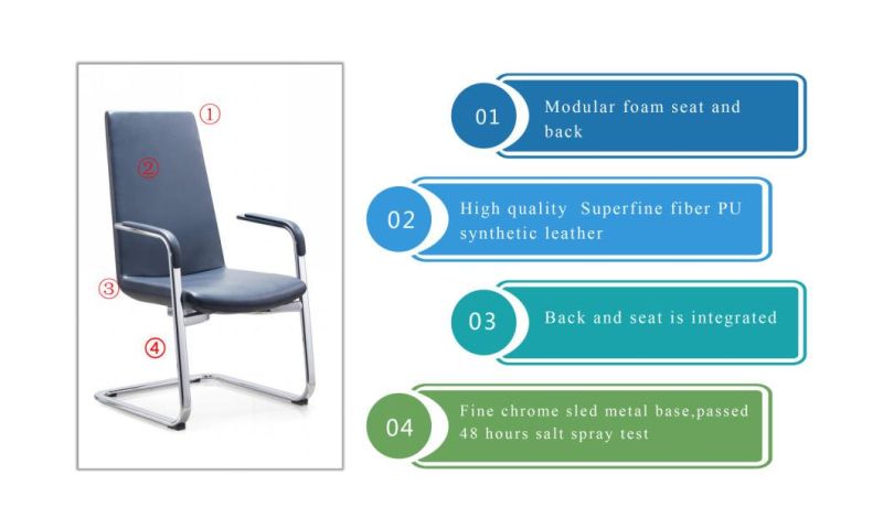 Modern Simply Nordic Style Revolving Luxury Swiveling Executive Chair Genuine Leather Office Chair