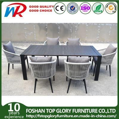 Modern Belt Woven Table Chair Patio Garden Outdoor Dining Furniture