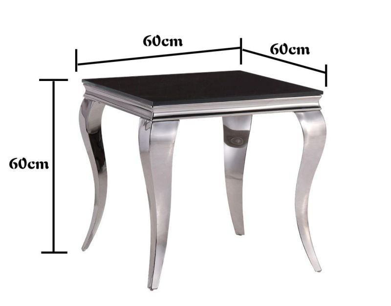 European Home Apartment Liivng Room Furniture Modern Marble Top Side Coffee Table with Metal Legs