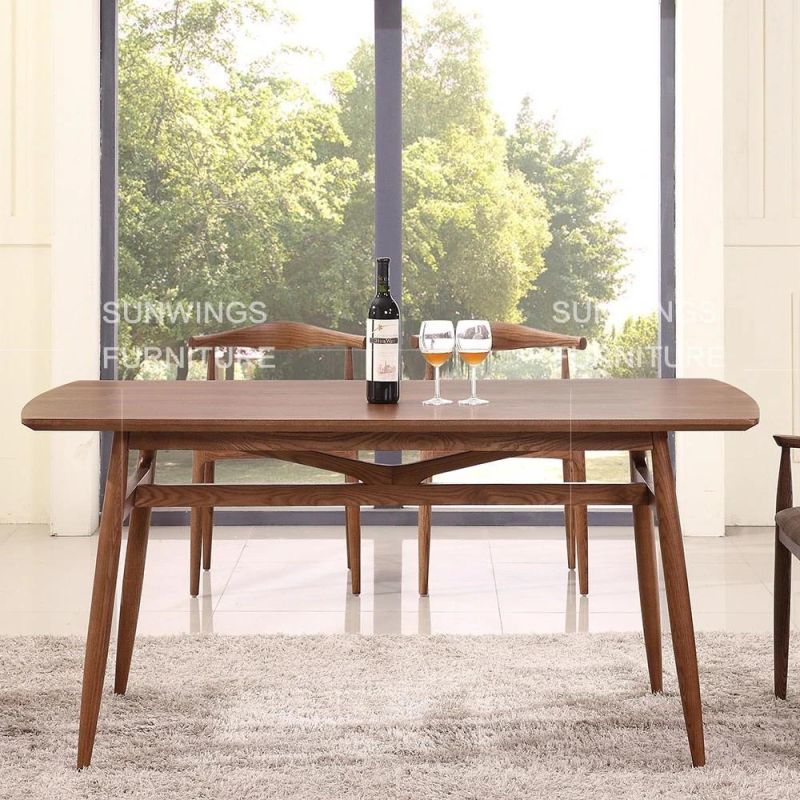 Japanese Style MDF Wooden Fashion Dining Room Table Home Furniture Promotion Model