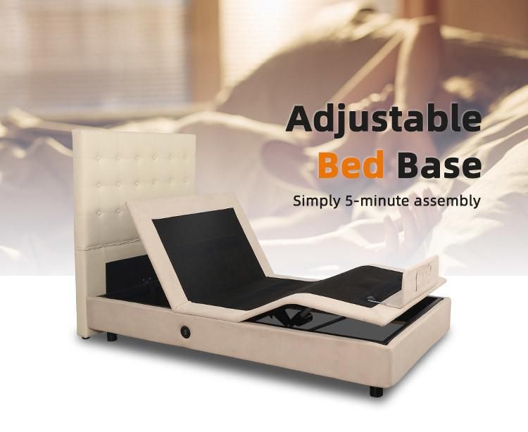 Modern Bedroom Furniture Remote Control Adult Electric Adjustable Bed