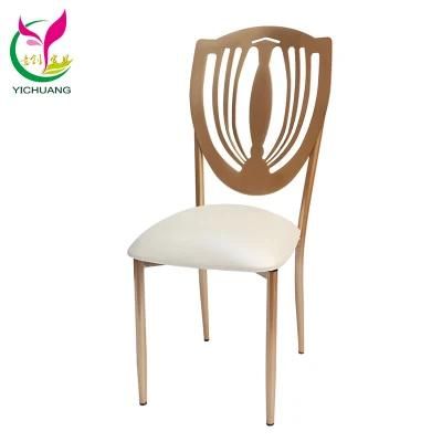 Yc-A41- 01 Rental Modern Stackable Rose Gold Banquet Chair Wedding