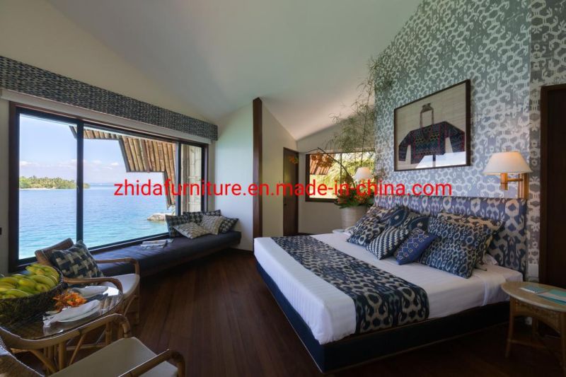 Double Suite Bedding Room Furniture for 4 Star Beach Resort Hotel with Modern Design