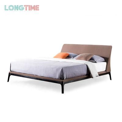 Factory Direct Sale Custom Simple Modern Solid Wood Bed