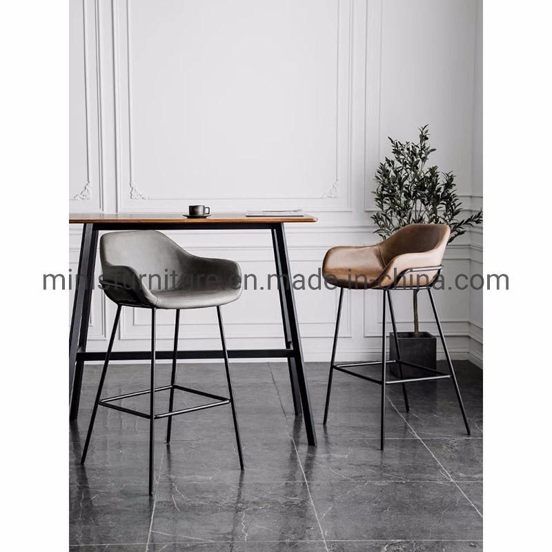 (MN-MBC33) Light Weight Steel Legs Plastic Stackable Bar Chair Furniture