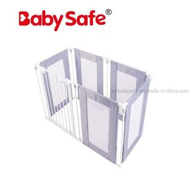 6panels Foldable Baby Playpen with Gates and Fabric