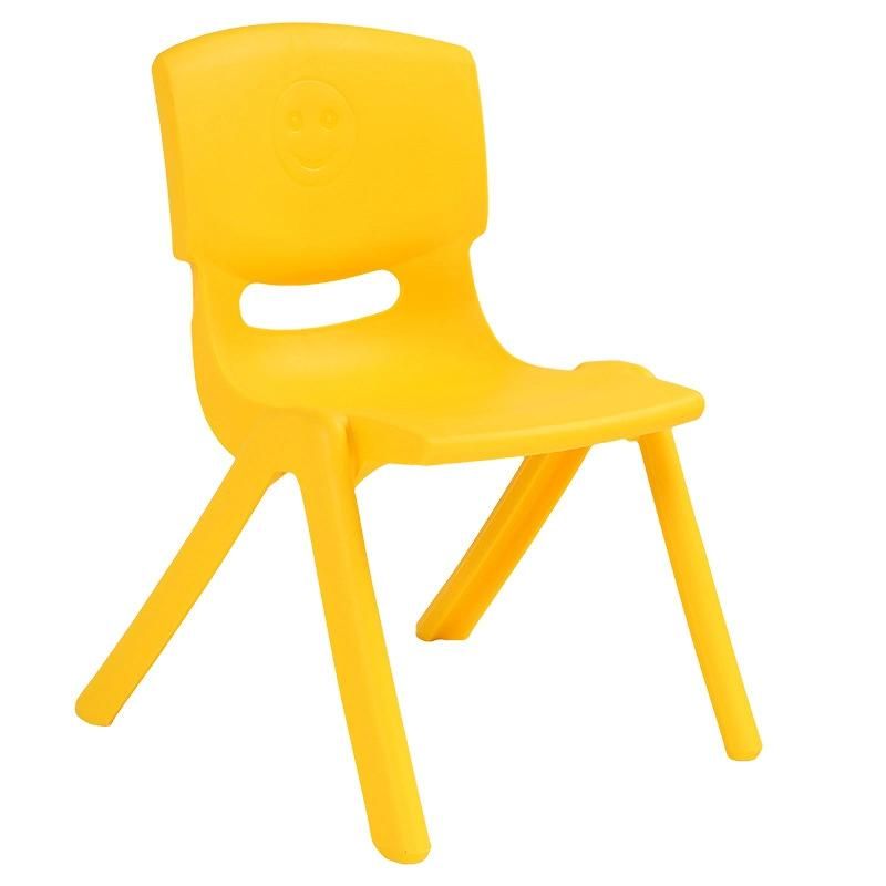 Wholesale Home Furniture Thickened Plastic Kindergarten Bench Frosted Backrest Dining Chair