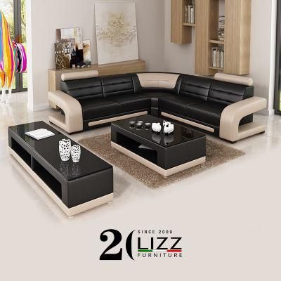 China Manufacturer European Style Modern Home Living Room Furniture Functional Leather Sofa Set