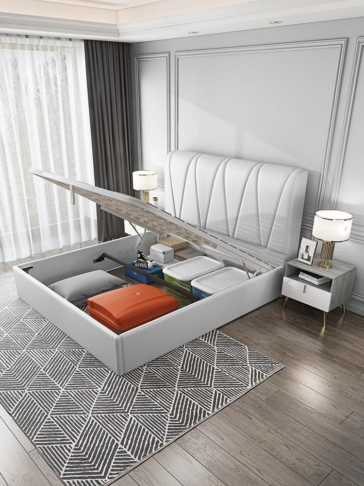 Hyc-Bl16 New Design Modern Nordic Style Solid Wood Bed for Bedroom