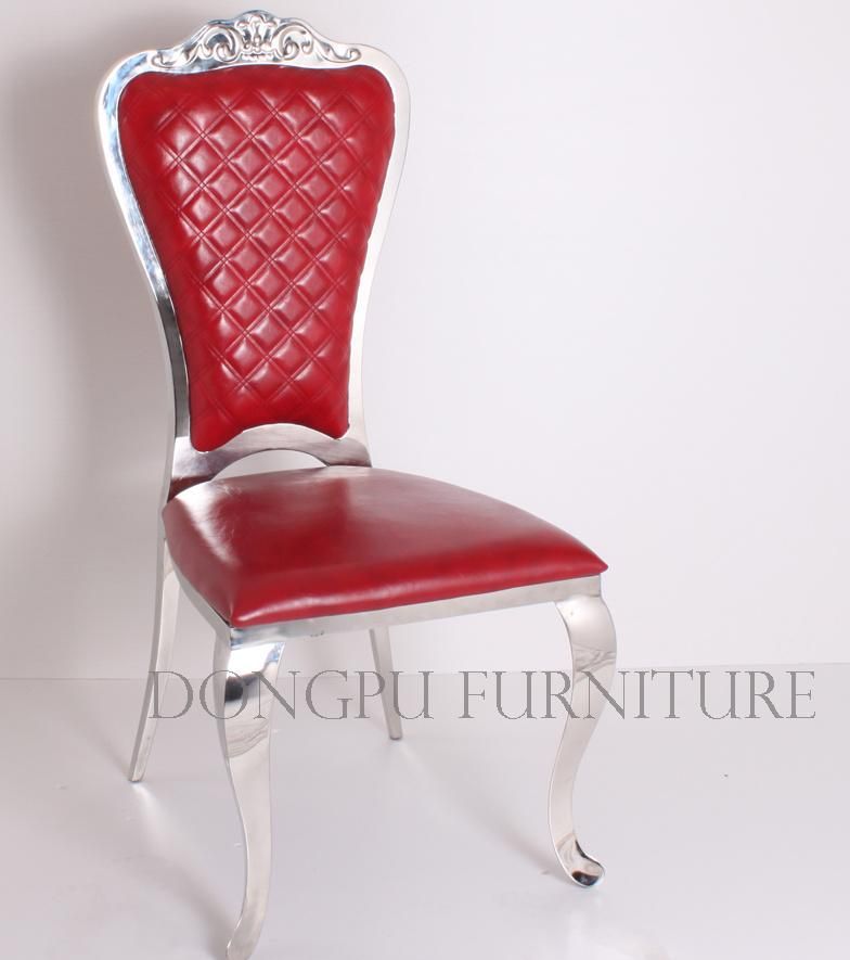 Wedding Banquet Staninless Steel Dining Chair for Home and Hotel