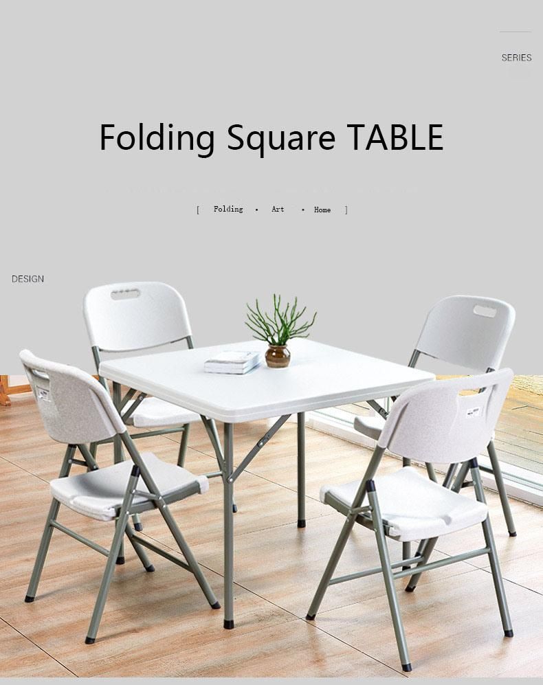 Portable Modern Garden Furniture Sets Plastic Folding Table and Chair