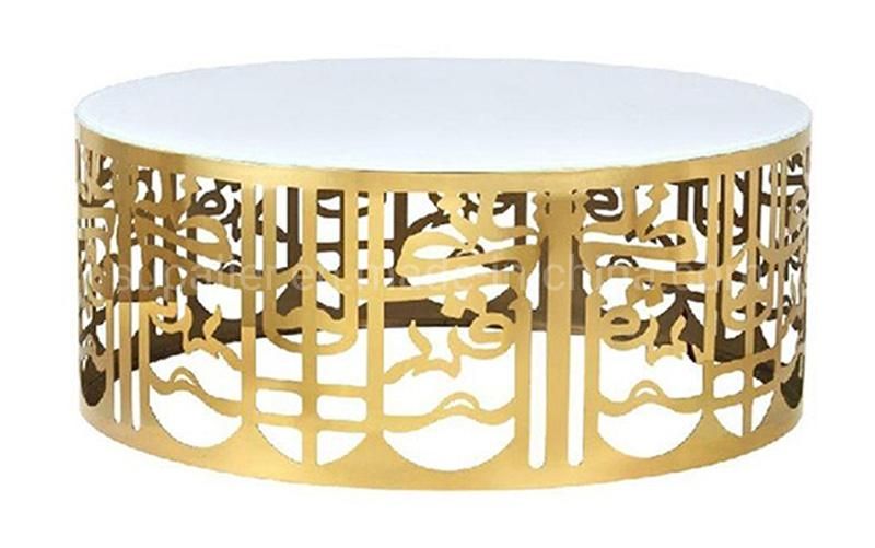 2020 Home Modern Stainless Steel Danish Marble Coffee Table