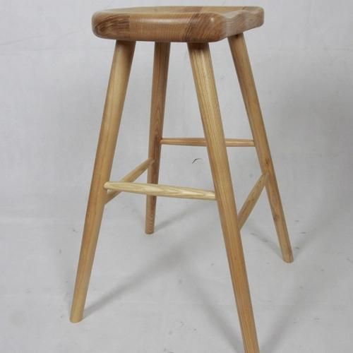 Modern High Bar Counter Stool Solid Wood Dining Chair