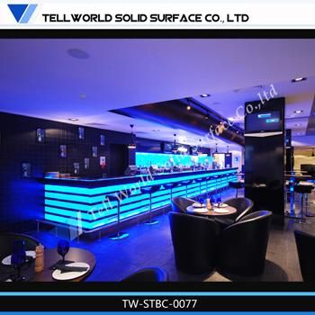 Customized Artificial Stone Modern Home Bar Counter Design (TW-071)