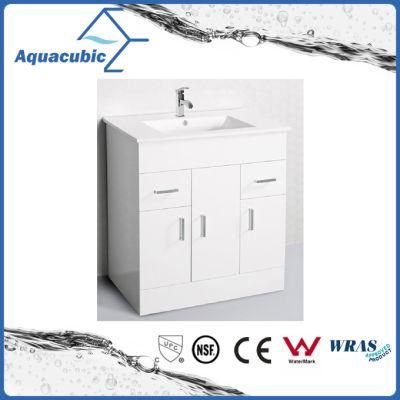 Classic Beautiful Freestanding High Glossy Finish MDF Bathroom Cabinet Vanity