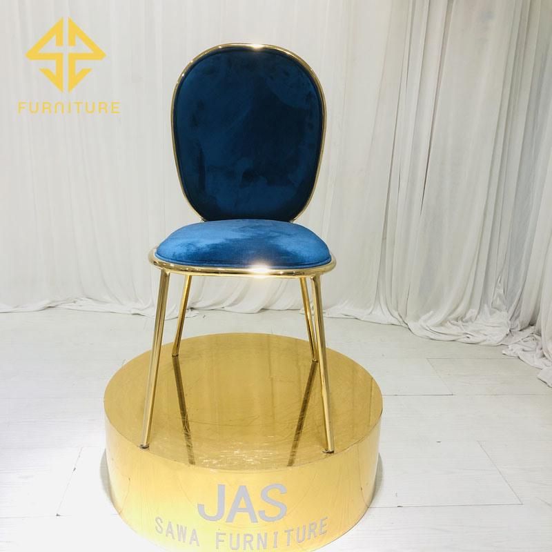 Nordic Dining Chair Customized Luxury Golden Stainless Steel Dining Chairs Simple Ins Modern Fashion Casual European Hotel Chair