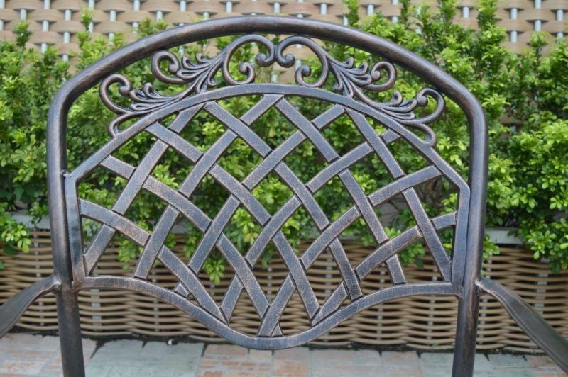 Cast Aluminum Tea Table and Chair Set Garden Furniture