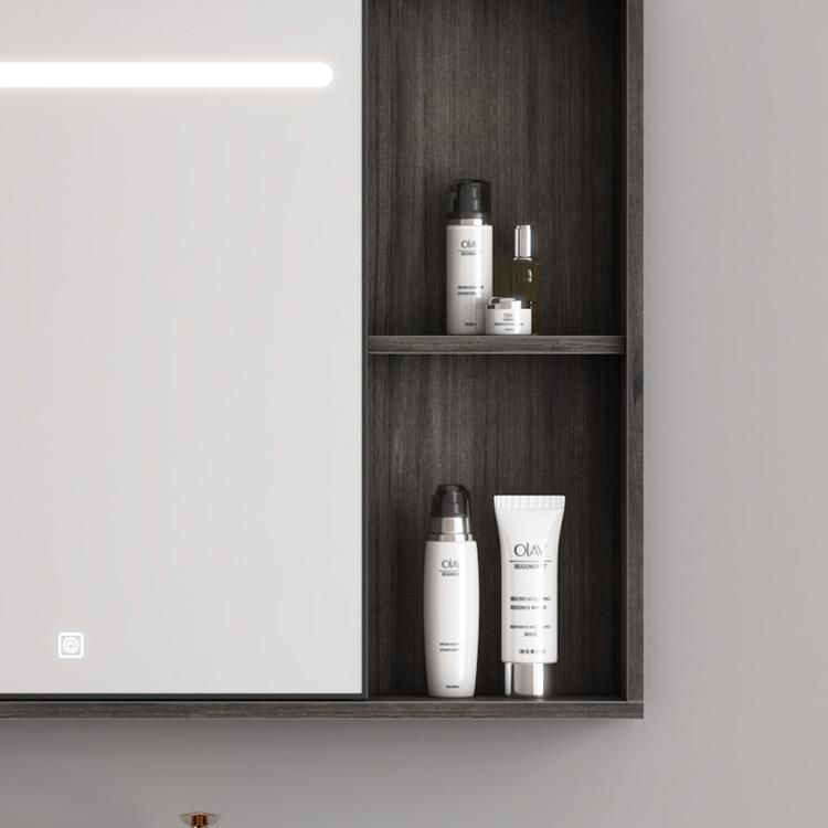 Factory High Quality Wall Mounted Modern Sintered Stone Bathroom Cabinet with Mirror Vanity Set