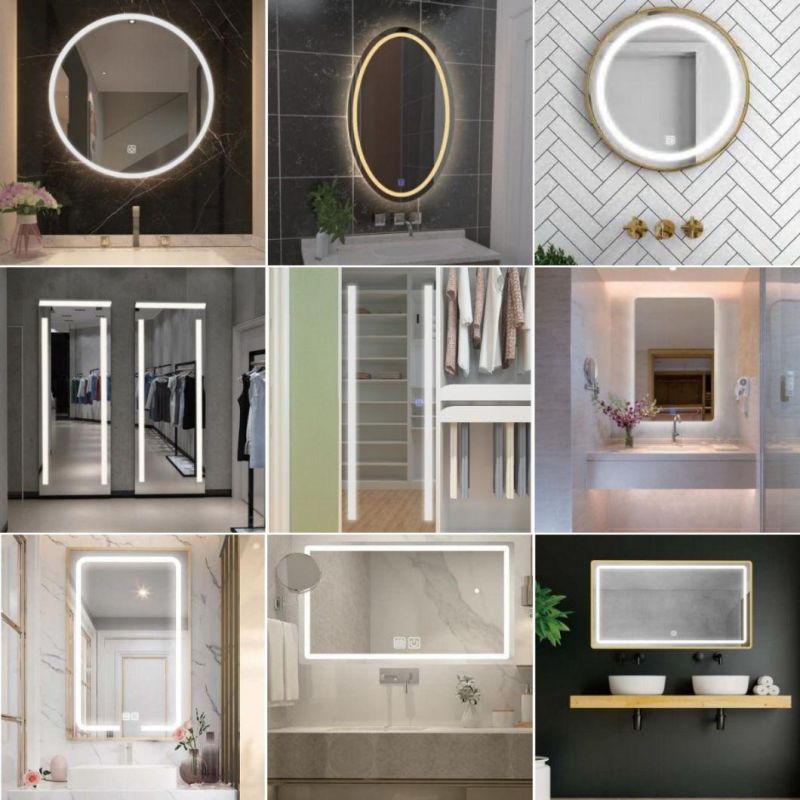 High Quality LED Mirror Smart Touch Screen Mirror Wall Mounted Lighted Mirror for Bathroom