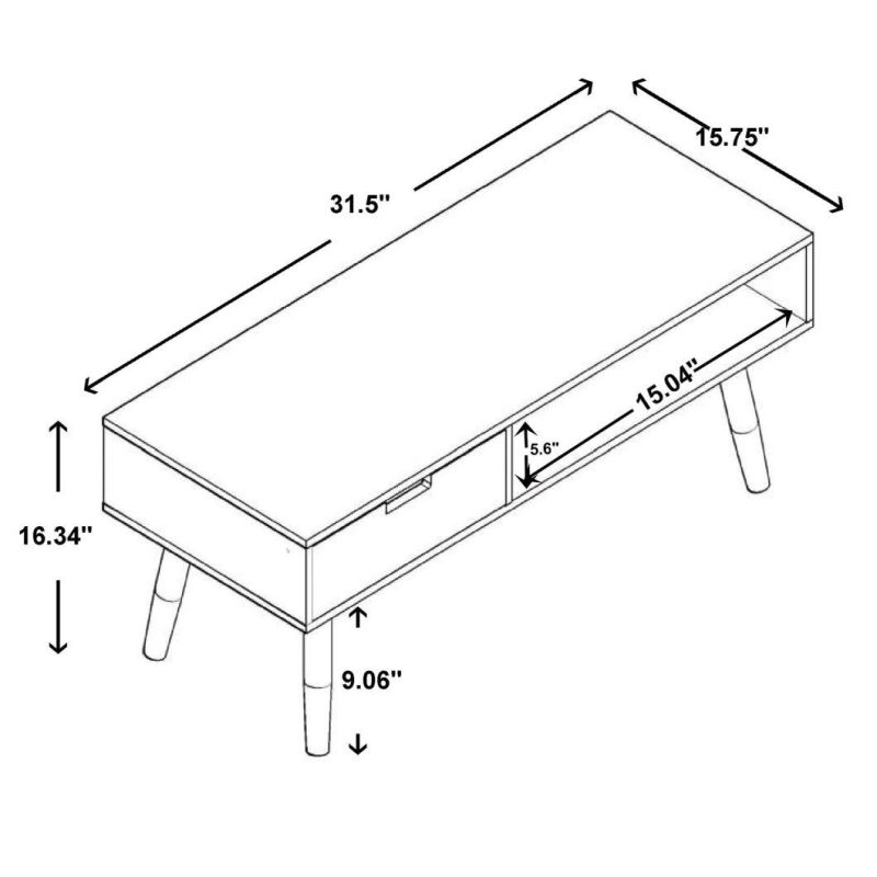 Coffee Table, Natural Brown