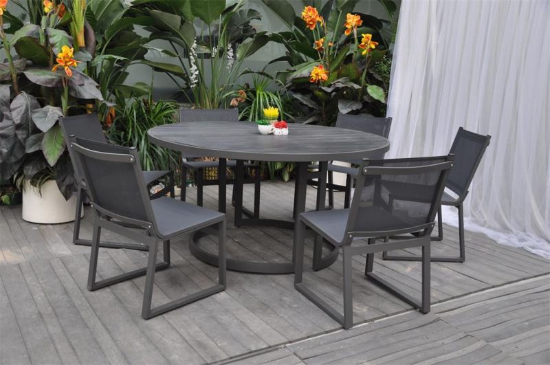 High Quality Custom Leisure Home Modern Cast Aluminium Modern Patio Garden Dining Furniture